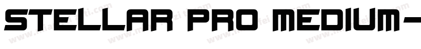 Stellar Pro Medium字体转换